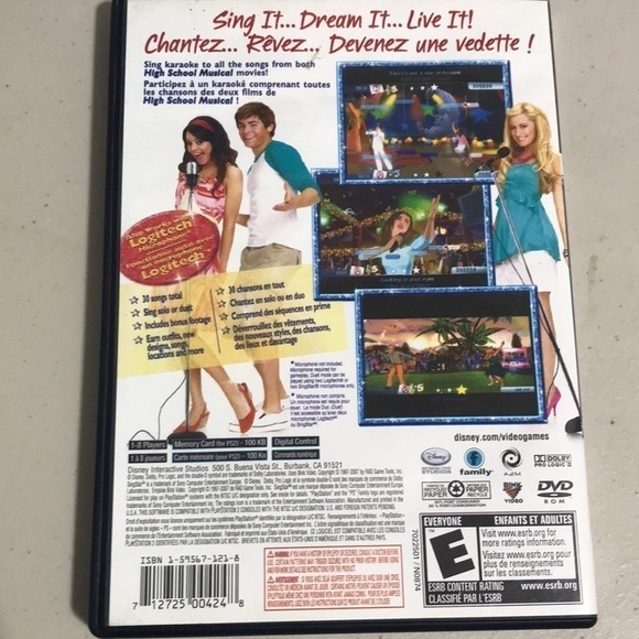 HIGH School Musical Sing It Playstation 2 Ps2  Video Game Disney - Picture 2 of 5